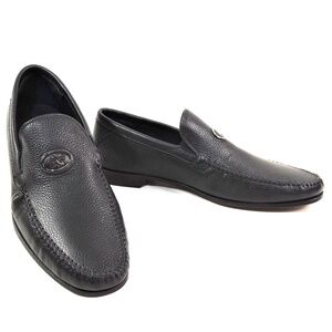 ALBERTO CICCIOLI 🇮🇹 BLACK SOFT LEATHER COMFORT SUMMER LOAFERS